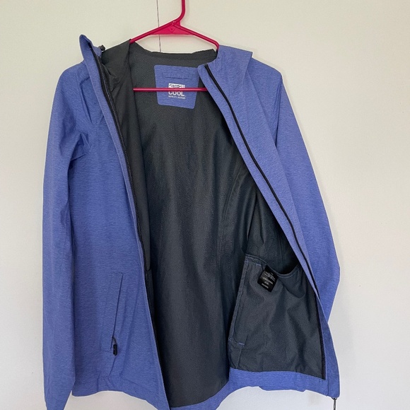 32 Degree Cool Periwinkle Waterproof Hooded Zip-Up Jacket Size S - Picture 1 of 13